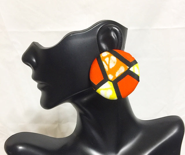 Button Flat Earrings