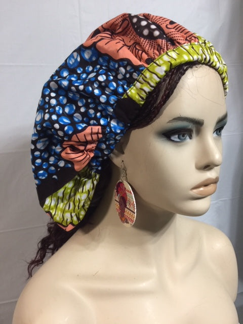 Ankara Fabric Bonnet-Pink