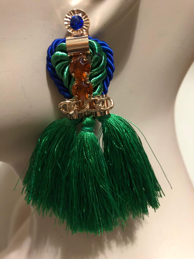 Elegant Knitted Fringe Earring