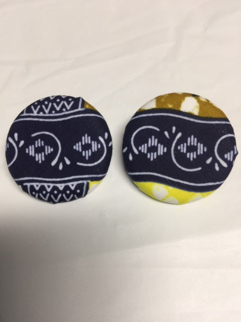Button Flat Earrings