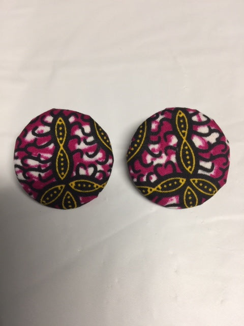 Button Flat Earrings