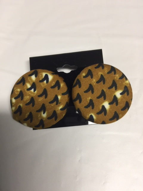 Button Flat Earrings