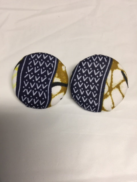 Button Flat Earrings
