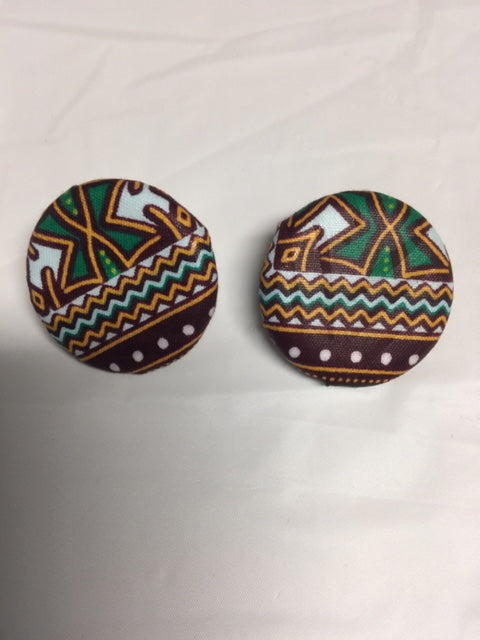 Button Flat Earrings