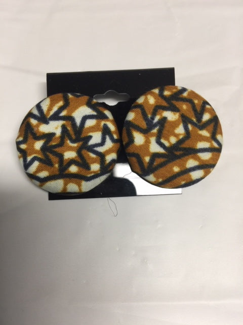 Button Flat Earrings