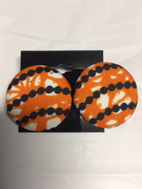 Button Flat Earrings