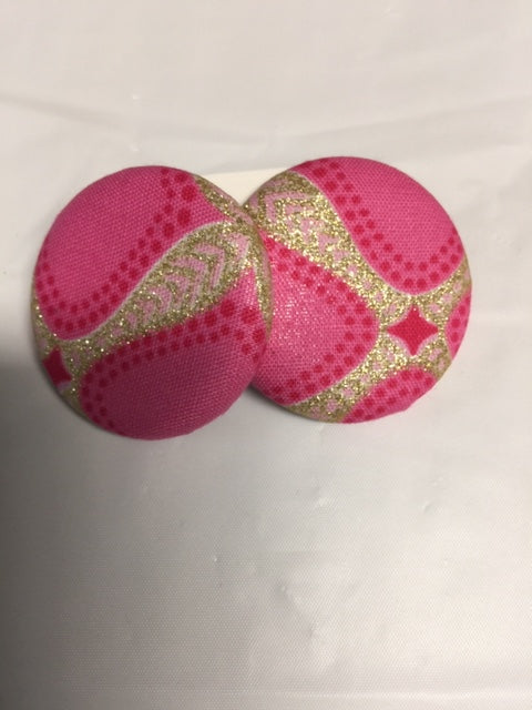 Button Flat Earrings
