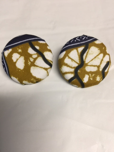 Button Flat Earrings