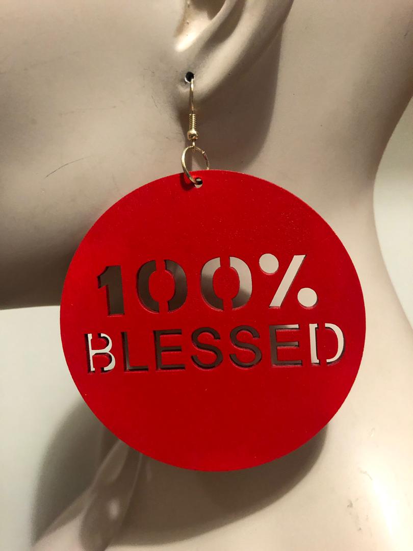 Blessed Wood Earring