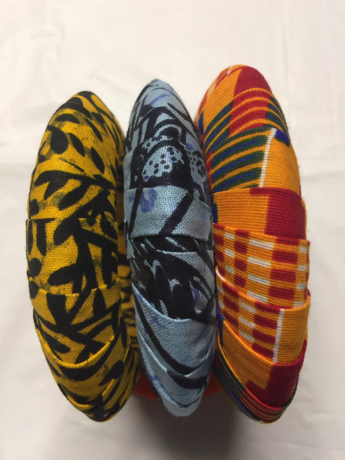 Fabric Wrap Fat Bangles