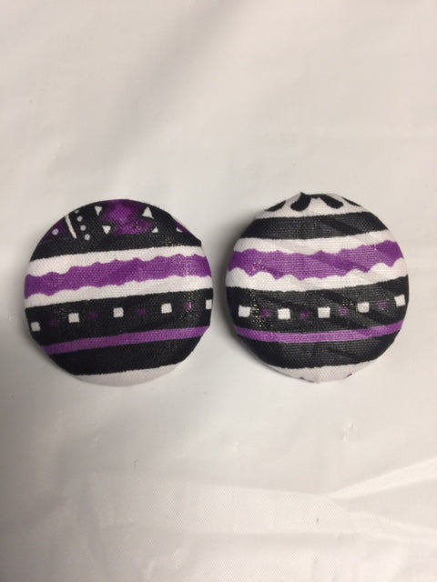 Button Flat Earrings