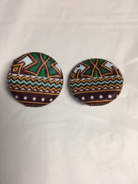 Button Flat Earrings