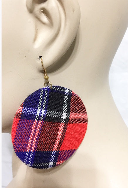 Button Flat Earrings