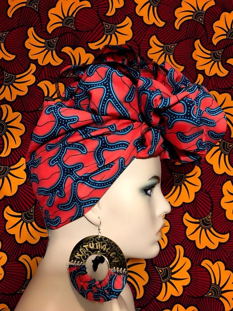 Zola Head Wrap And Earring