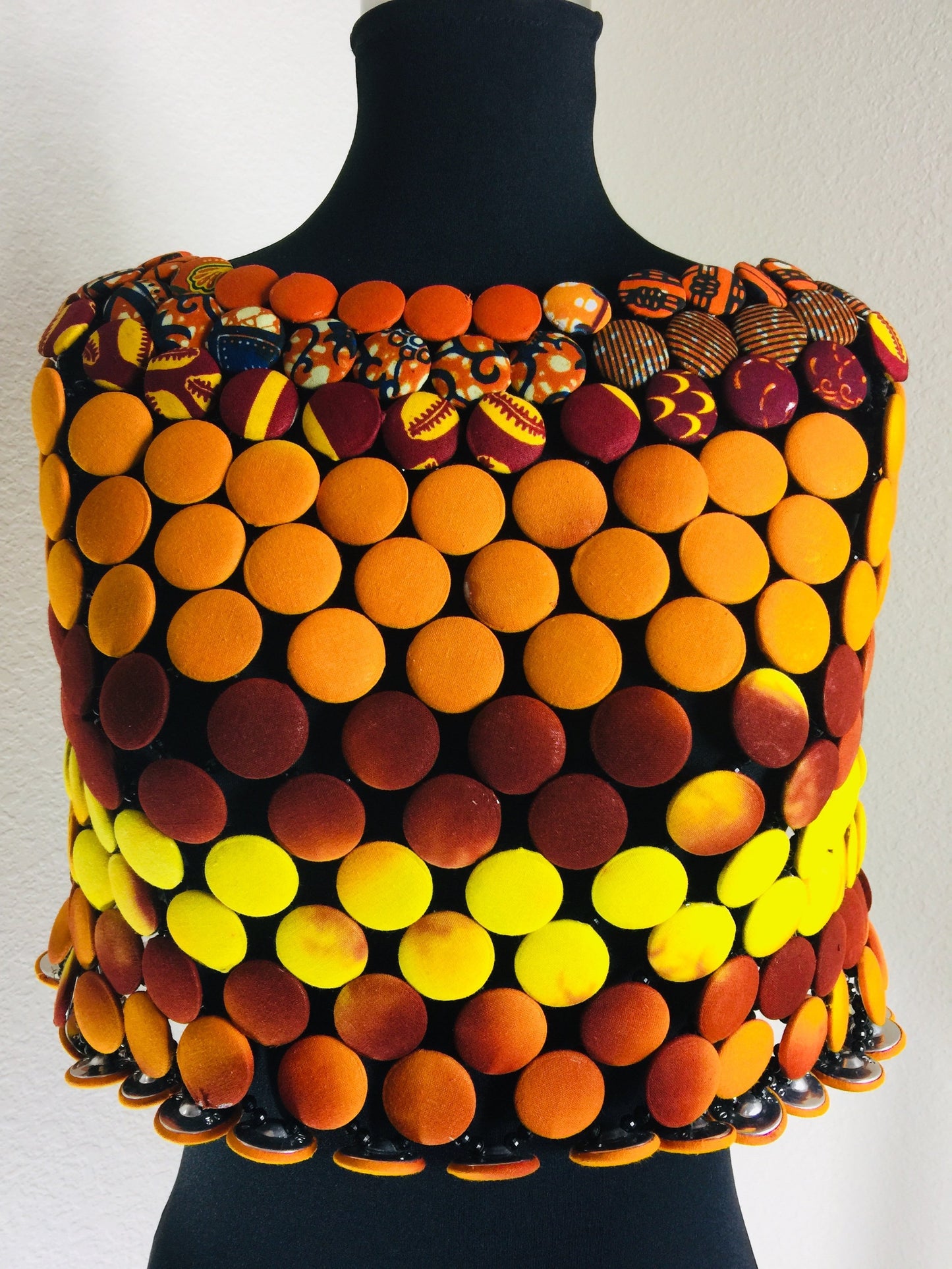Button Statement Mix Necklace