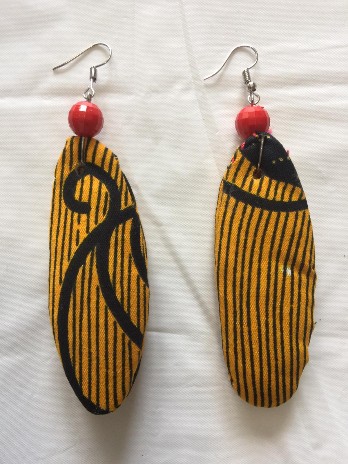 Fabric Slim Earrings