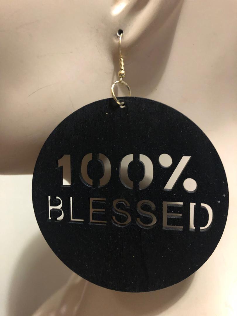 Blessed Wood Earring