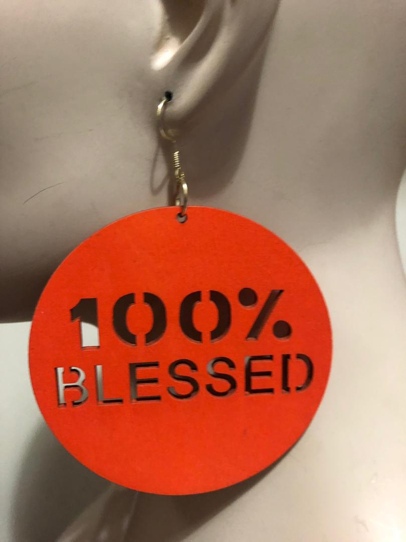 Blessed Wood Earring