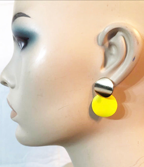 Button Costume Earrings