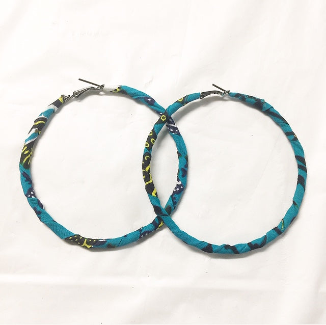 Fabric Loop Earrings