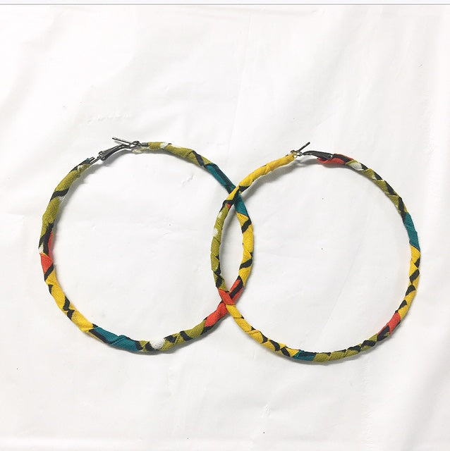 Fabric Loop Earrings