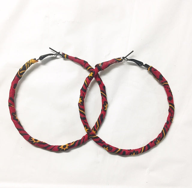 Fabric Loop Earrings