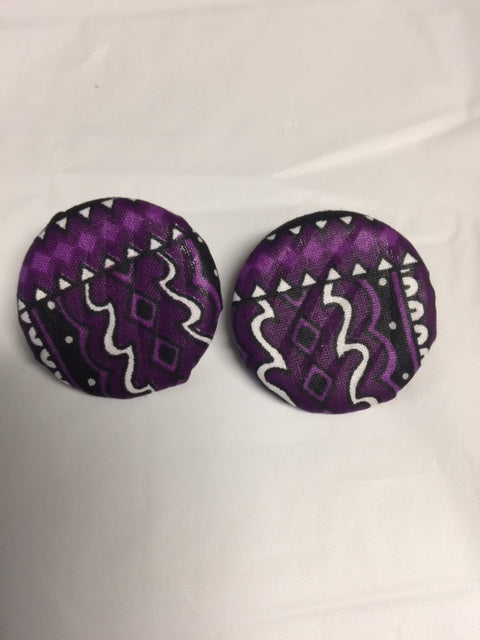 Button Flat Earrings