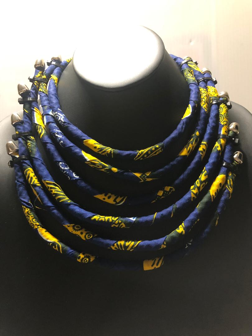 Ankara Fabric Choker Necklace