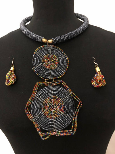 Maasai Necklaces and Earrings