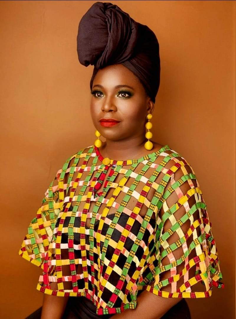 Ankara Necklace Big Fabric Lime Cape