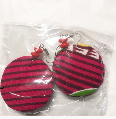 Fabric Puff Earrings