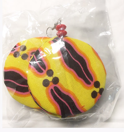 Fabric Puff Earrings