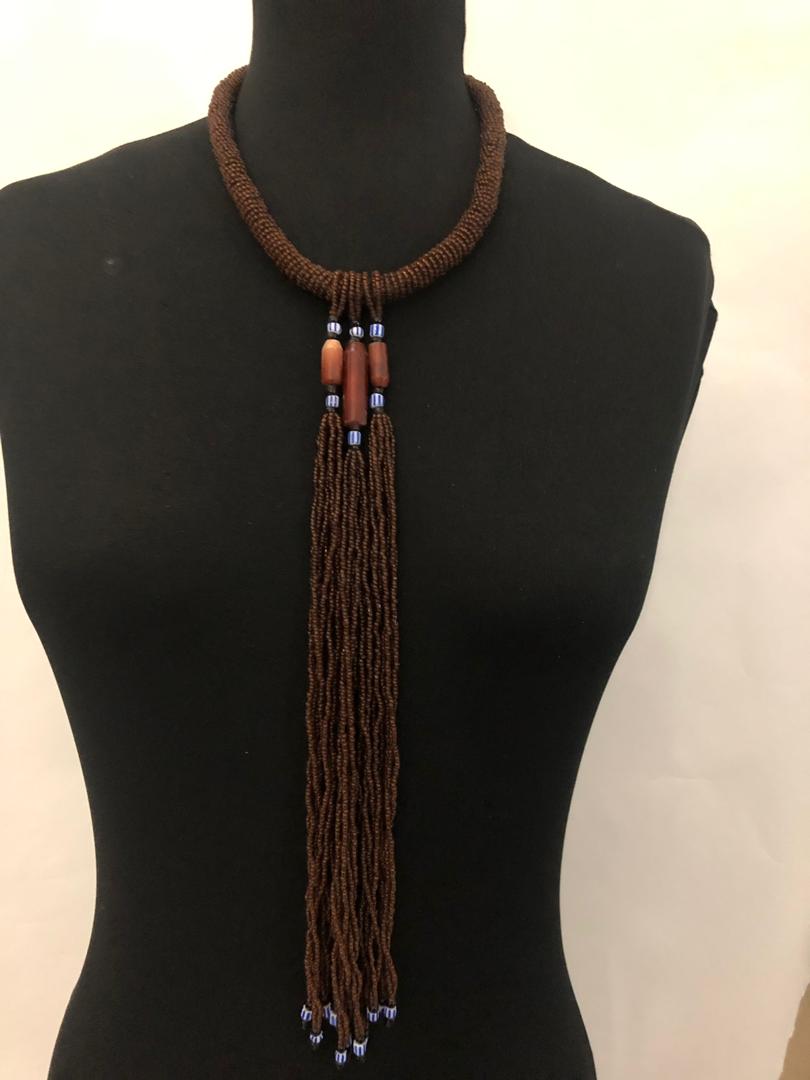 Bead Collar Drip Necklace