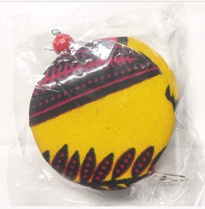 Fabric Puff Earrings