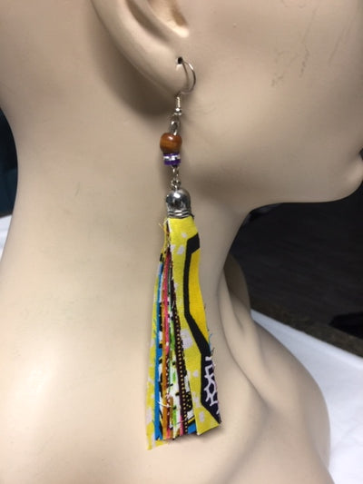 Ankara Fabric Mixed Earrings