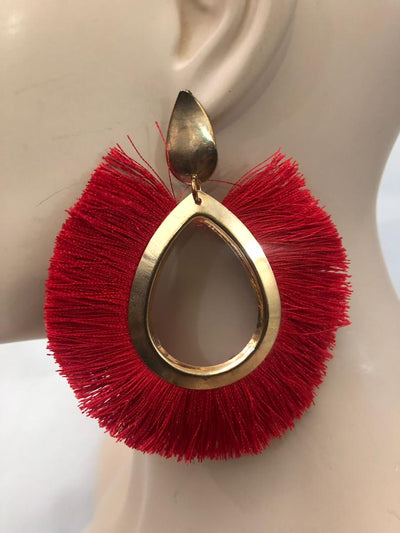 Circle Fringe Earrings