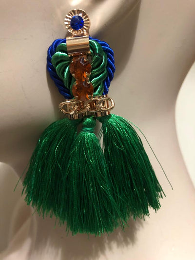 Elegant Knitted Fringe Earring