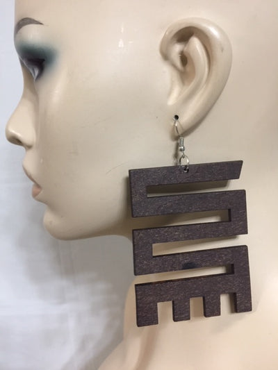 Variety Circle Wood Earrings
