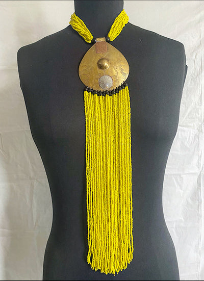 Drop Long Bead Necklace