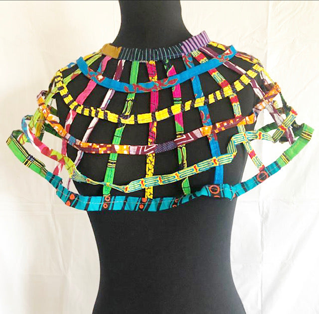 Ankara Fabric small Fabric Cape