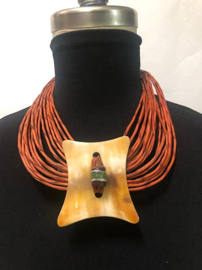 Leather Strands Necklace