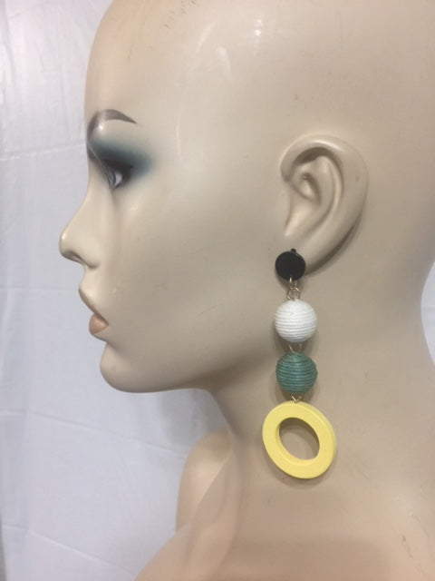 Multi Ball Costume Earrings