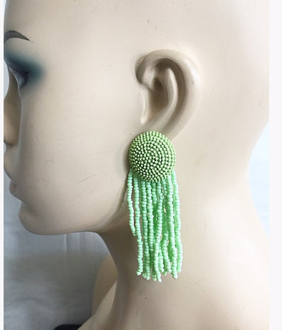 Ball Strings Bead Earrings