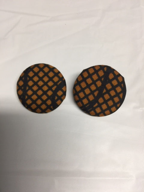 Button Flat Earrings