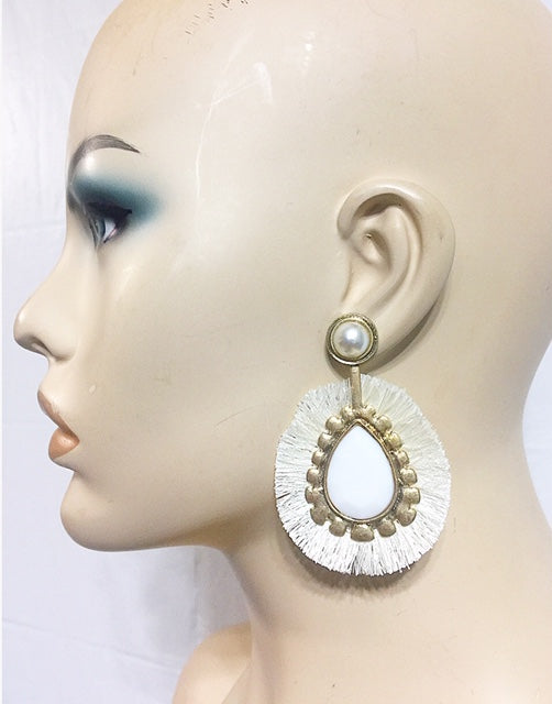 Bead Fringe Earrings