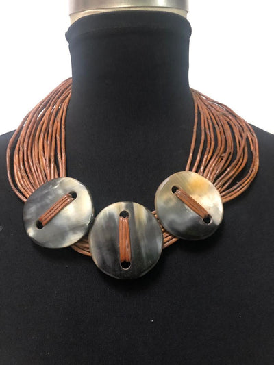 Leather Strands Necklace