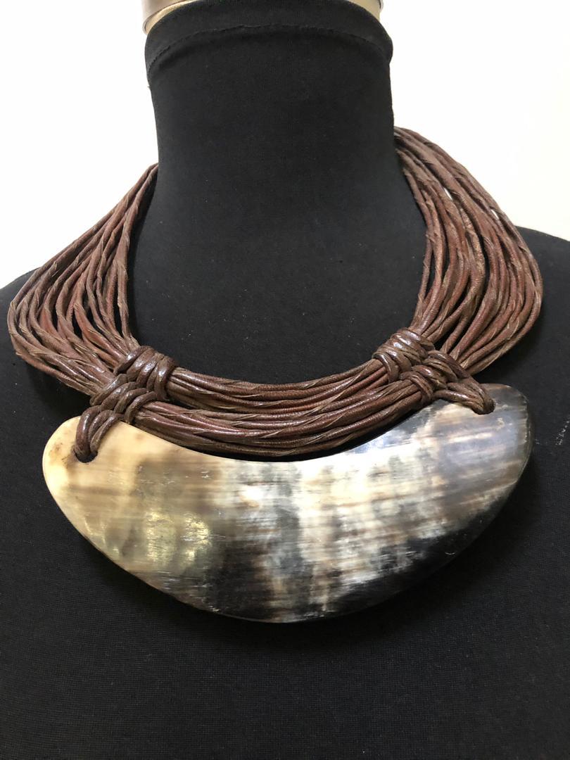 Leather Strands Necklace
