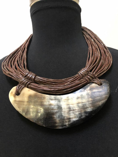 Leather Strands Necklace