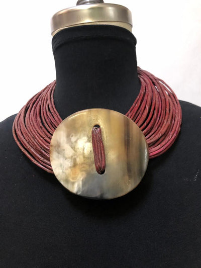 Leather Strands Necklace