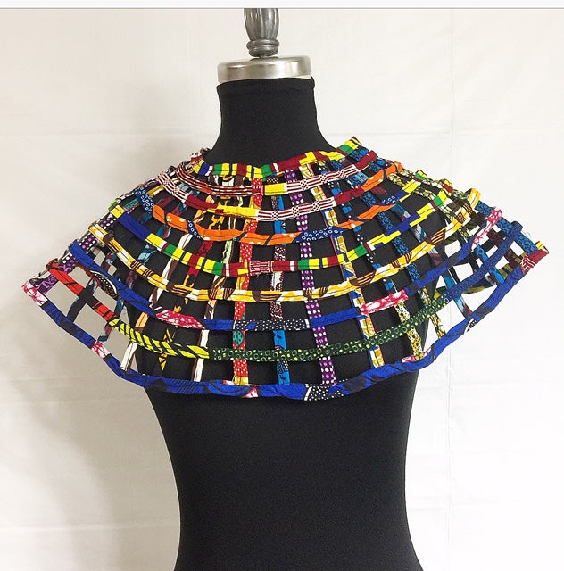 Ankara Fabric small Fabric Cape